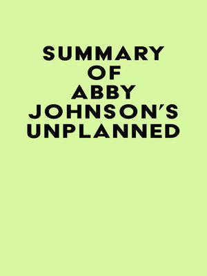 cover image of Summary of Abby Johnson's Unplanned